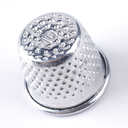 Aluminum Finger Thimbles Metal Shield Sewing Grip Protector X-FIND-R032-06P-1