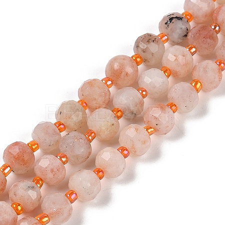 Natural Sunstone Beads Strands G-H057-A19-01-1