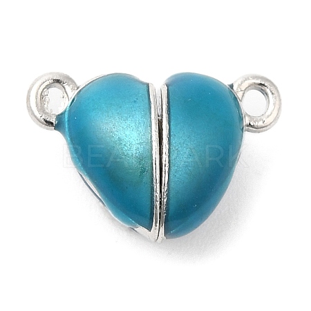 Heart Alloy Enamel Magnetic Clasps ENAM-G220-01A-1