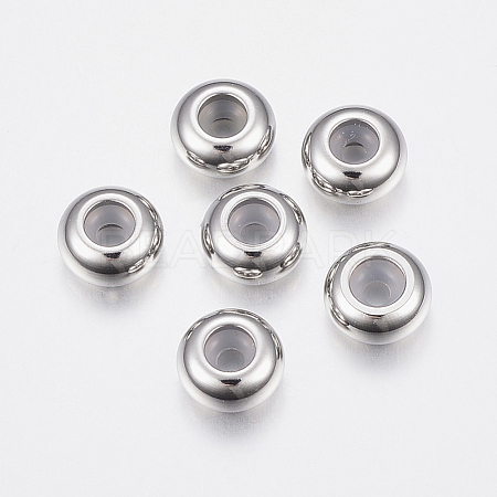 Tarnish Resistant 201 Stainless Steel Bead Spacers STAS-E149-06P-8mm-1