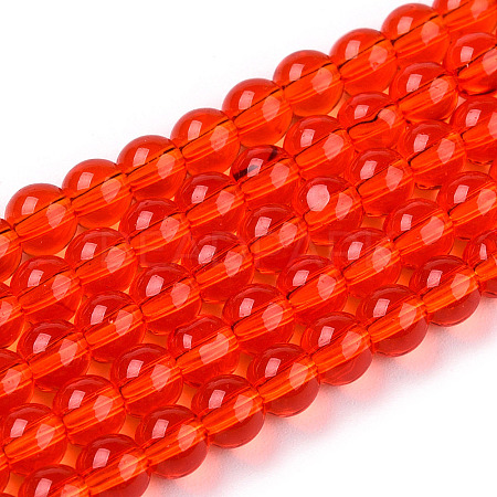 Transparent Glass Beads Strands GLAA-T032-T4mm-09-1