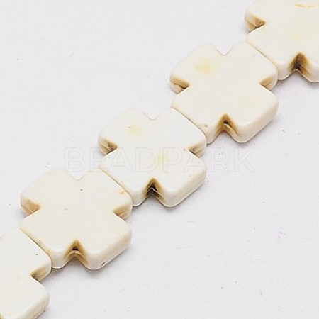 Synthetic Turquoise Beads Strands TURQ-G118-20x20mm-09-1