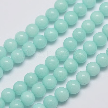 Natural Malaysia Jade Beads Strands G-A146-6mm-B07-1