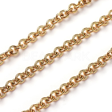 Vacuum Plating 304 Stainless Steel Rolo Chains CHS-I001-08-1