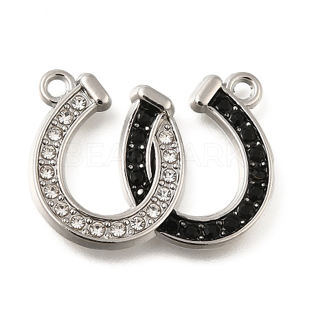 304 Stainless Steel Rhinestone Pendants STAS-R131-01AS-1