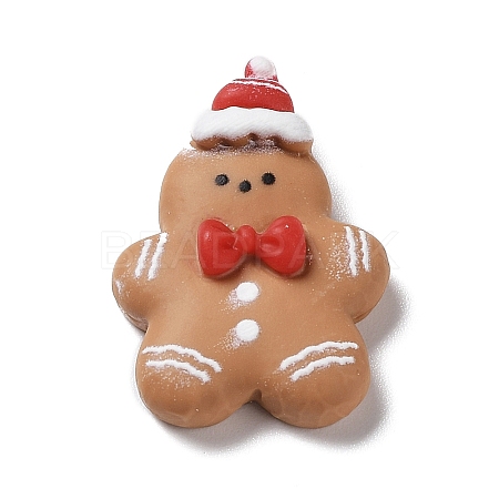 Christmas Theme Opaque Resin Cabochons RESI-Q217-03J-1