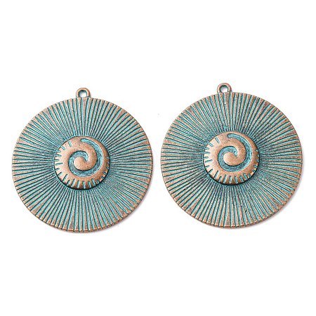 Tibetan Style Alloy Pendants FIND-B055-02G-1