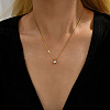 Real 18K Gold Plated Stainless Steel Pendant Necklaces CP2918-10-2