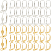 SOFPLATE 200Pcs 2 Colors Brass Leverback Earring Findings KK-SP0001-03-1