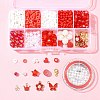 DIY Round Acrylic & Glass Beads Bracelets Jewelry Kits DIY-FS0006-29D-7