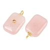 Natural Rose Quartz Pendants G-F837-04B-2