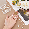 40Pcs 4 Styles Grade B Natural Cultured Freshwater Pearl Connector Charms PEAR-HY0001-04-3