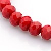 Glass Rondelle Beads Stretch Bracelets X-BJEW-F073-06-2