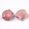 Carved Synthetic Coral Beads CORA-R020-13-2