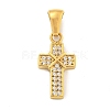 Ion Plating(IP) 304 Stainless Steel Cubic Zirconia Pendants STAS-C102-04F-G-1