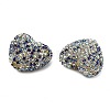 Sparkling Acrylic Heart Beads with Rhinestone Embellishment LS-OACR-NH0001-02B-04-2