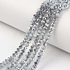 Electroplate Opaque Glass Beads Strands LS-EGLA-A034-P4mm-M09-1