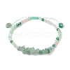 Natural & Synthetic Gemstone Chip Bead Braided Bracelets for Women BJEW-JB09992-3
