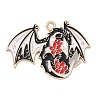 Alloy Enamel Pendants ENAM-P258-05B-G-1