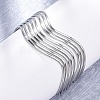 304 Stainless Steel Cuff Bangles for Women BJEW-D306-05P-4