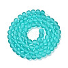 Baking Paint Transparent Glass Bead Strands GLAA-S031-4mm-18-4