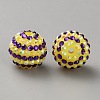 Halloween Theme Resin Rhinestone Beads RB-WH0003-08F-2