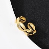 Brass Adjustable Cuff Rings for Women RJEW-B132-02A-G-2
