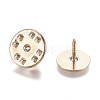 Brass Badge Lapel Pin Back Butterfly Clutches KK-Z003-01LG-3