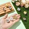 40Pcs 8 Styles Opaque Resin Cat Shape Display Decorations DJEW-CJC0007-05-4