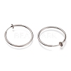 304 Stainless Steel Retractable Earrings STAS-O135-01G-02-2