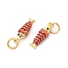 Brass Micro Pave Cubic Zirconia Pendants KK-Z147-03G-02-2