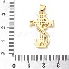 Micro Pave Clear Cubic Zirconia Pendants KK-L253-13G-01-3