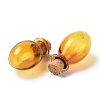 Oval Glass Cork Bottles Ornament X1-AJEW-O032-03A-2