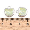 Alloy & Glass Pendants GL-CBA415D-13S-3