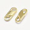 Brass Long-Lasting Plated Chain Tabs KK-K193-045G-NF-2