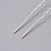 (Defective Closeout Sale) Lady's Hair Accessories Silver Color Plated Iron Ball Hair Forks PHAR-XCP0004-04S-01-2