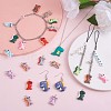 24 Pieces Dinosaur Charms Pendants Animal Shape Resin Charm Colorful Dinosaur Pendant for Jewelry Necklace Bracelet Earring Making Crafts JX318A-5
