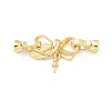 Brass Fold Over Clasps KK-Z083-18G-1