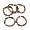 Natural Rhyolite Jasper Stretch Beaded Bracelets G-A185-01S-2