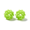 Handmade Plastic Woven Beads KY-P015-04F-3