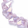 Electroplate Glass Beads EGLA-Q091-14mm-B17-3