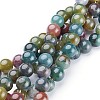 Natural Indian Agate Beads Strands GSR10mmC002-1