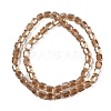 Electroplate Glass Beads Strands GLAA-G112-07-3