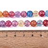 Crackle Transparent Glass Beads Strands GLAA-Q108-02A-17-4