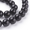 Natural Obsidian Beads Strands G-G099-12mm-24-3