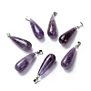 Natural Amethyst Pendants G-F707-14-1