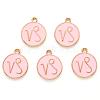 Alloy Enamel Pendants X-ENAM-S124-01A-09E-2