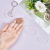 30Pcs Transparent Acrylic Blank Big Pendants TACR-SC0001-20-3