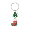 Handmade Lampwork Christmas Tree Keychains KEYC-JKC00983-4