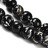Assembled Synthetic Stone and Trochus Shell Beads Strands G-B128-08C-04-3